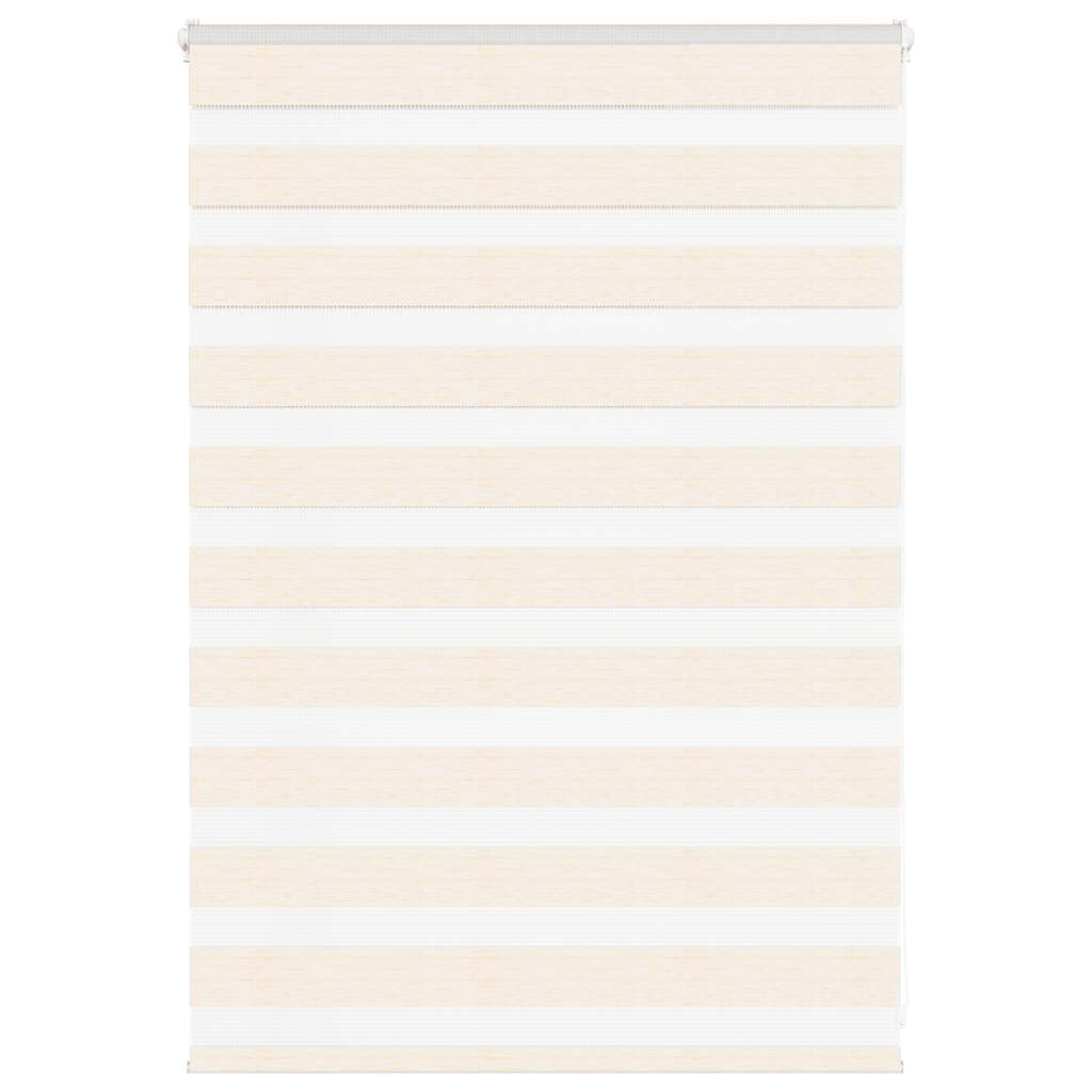 vidaXL Double Roller Blind Marble Beige 95x100 cm Fabric Width 90.9 cm Polyester