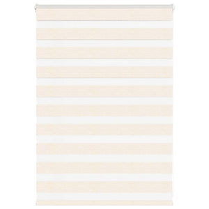 vidaXL Day and Night Blind Marble Beige 100x100 cm Fabric width 95.9 cm Polyester