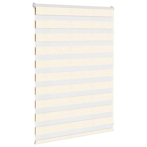 vidaXL Day and Night Blind Marble Beige 100x100 cm Fabric width 95.9 cm Polyester