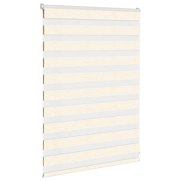 vidaXL Double Roller Blind Marble Beige 105x100cm Fabric Width 100.9 cm Polyester
