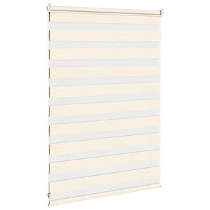 vidaXL Double Roller Blind Marble Beige 105x100cm Fabric Width 100.9 cm Polyester
