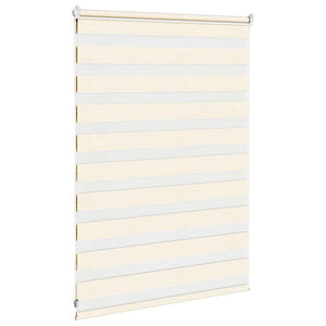 vidaXL Double Roller Blind Marble Beige 110x100cm Fabric Width 105.9 cm Polyester