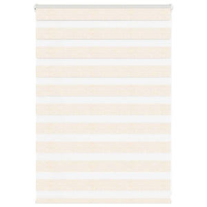 vidaXL Double Roller Blind Marble Beige 115x100cm Fabric Width 110.9 cm Polyester