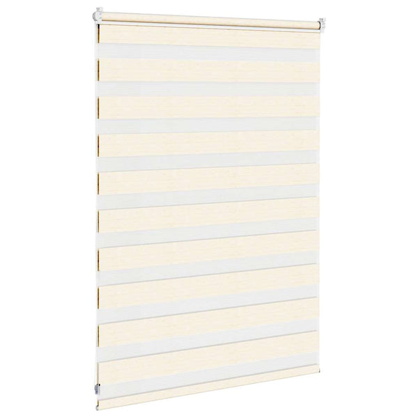 vidaXL Double Roller Blind Marble Beige 115x100cm Fabric Width 110.9 cm Polyester