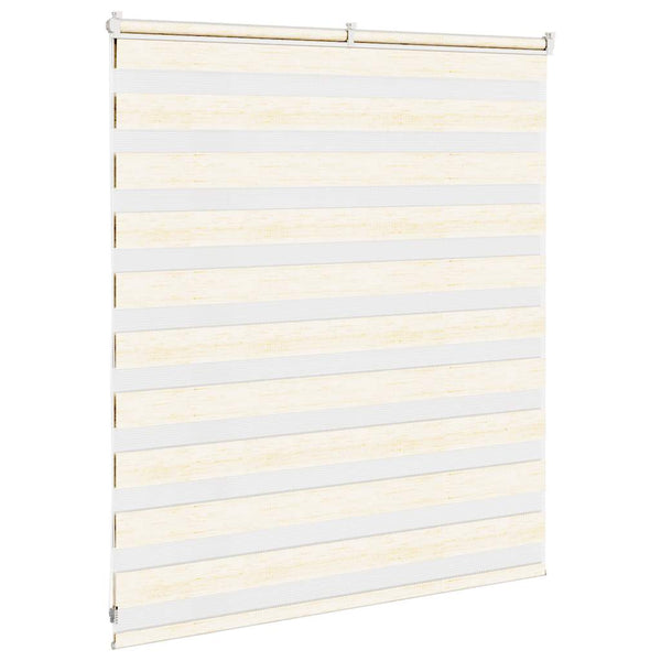 vidaXL Double Roller Blind Marble Beige 120x100cm Fabric Width 115.9 cm Polyester