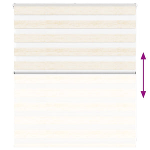 vidaXL Double Roller Blind Marble Beige 120x100cm Fabric Width 115.9 cm Polyester