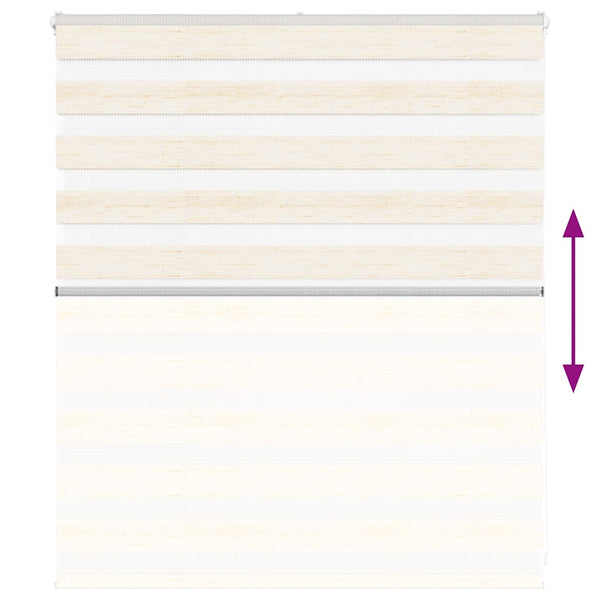 vidaXL Double Roller Blind Marble Beige 120x100cm Fabric Width 115.9 cm Polyester