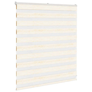 vidaXL Double Roller Blind Marble Beige 130x100cm Fabric width 125.9 cm Polyester