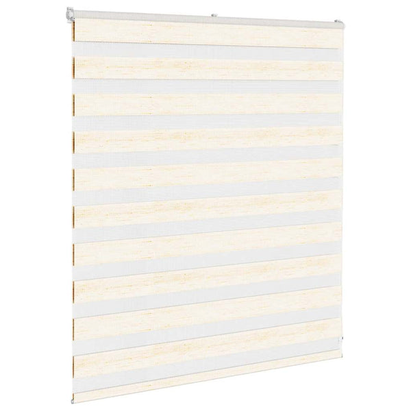 vidaXL Double Roller Blind Marble Beige 130x100cm Fabric width 125.9 cm Polyester