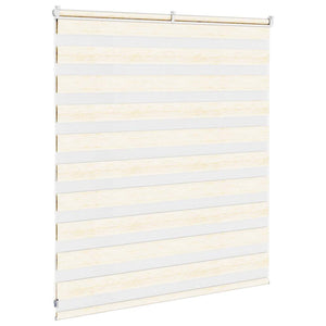 vidaXL Double Roller Blind Marble Beige 130x100cm Fabric width 125.9 cm Polyester