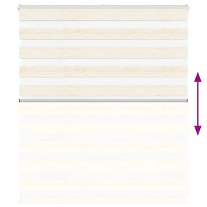vidaXL Double Roller Blind Marble Beige 130x100cm Fabric width 125.9 cm Polyester