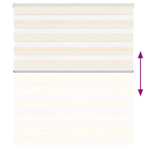vidaXL Day and Night Blind Marble Beige 135x100cm Fabric width 130.9 cm Polyester