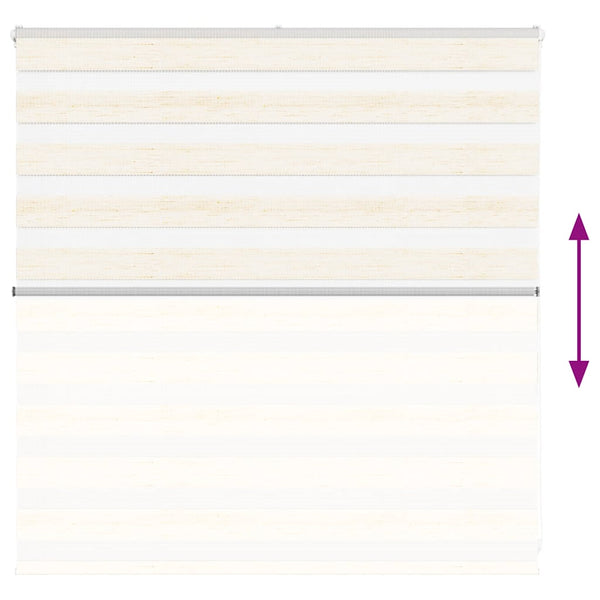 vidaXL Double Roller Blind Marble Beige 140x100cm Fabric width 135.9 cm Polyester
