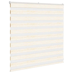 vidaXL Double Roller Blind Marble Beige 145x100cm Fabric Width 140.9 cm Polyester