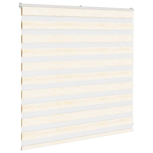 vidaXL Double Roller Blind Marble Beige 145x100cm Fabric Width 140.9 cm Polyester