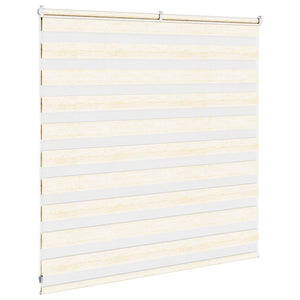 vidaXL Double Roller Blind Marble Beige 145x100cm Fabric Width 140.9 cm Polyester