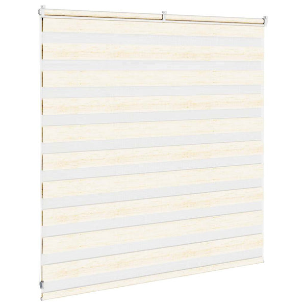 vidaXL Double Roller Blind Marble Beige 145x100cm Fabric Width 140.9 cm Polyester