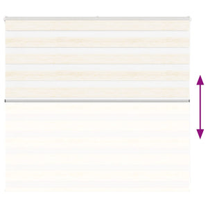 vidaXL Double Roller Blind Marble Beige 155x100cm Fabric width 150.9 cm Polyester