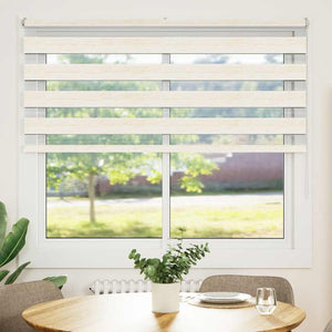 vidaXL Double Roller Blind Marble Beige 160x100cm Fabric width 155.9 cm Polyester