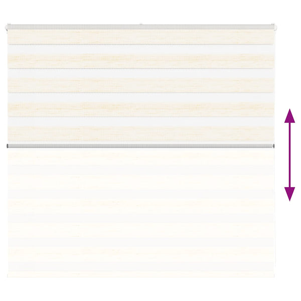 vidaXL Double Roller Blind Marble Beige 165x100cm Fabric Width 160.9 cm Polyester