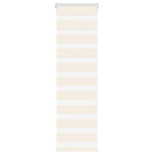 vidaXL Double Roller Blind Marble Beige 40x150 cm Fabric Width 35.9 cm Polyester