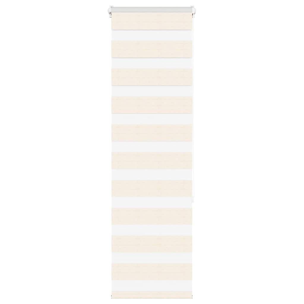 vidaXL Double Roller Blind Marble Beige 40x150 cm Fabric Width 35.9 cm Polyester