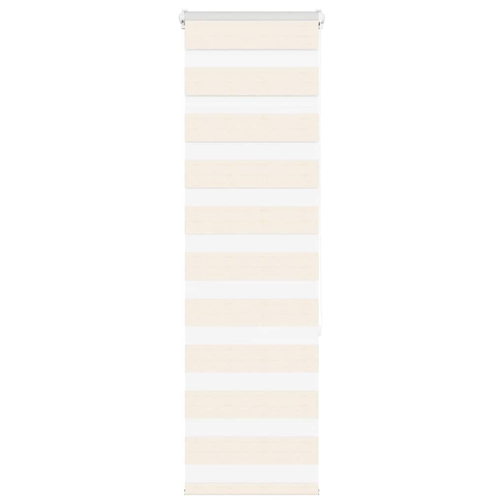 vidaXL Double Roller Blind Marble Beige 45x150 cm Fabric Width 40.9 cm Polyester