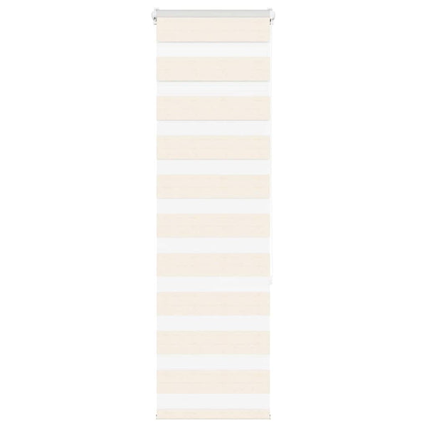 vidaXL Double Roller Blind Marble Beige 45x150 cm Fabric Width 40.9 cm Polyester
