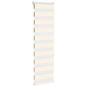 vidaXL Day/Night Blind Marble Beige 50x150 cm Fabric Width 45.9 cm Polyester