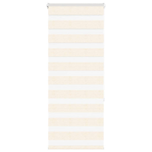 vidaXL Day and Night Blind Marble Beige 55x150 cm Fabric width 50.9 cm Polyester