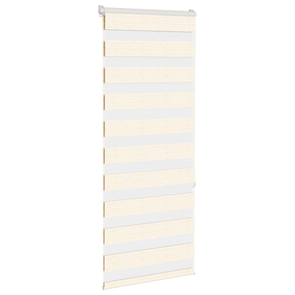 vidaXL Day and Night Blind Marble Beige 55x150 cm Fabric width 50.9 cm Polyester