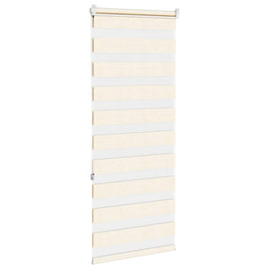vidaXL Day and Night Blind Marble Beige 55x150 cm Fabric width 50.9 cm Polyester