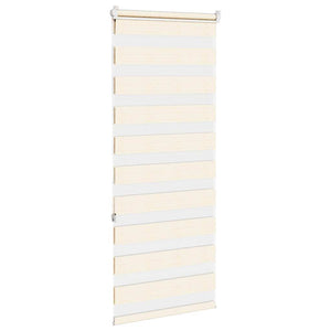 vidaXL Double Roller Blind Marble Beige 60x150 cm Fabric Width 55.9 cm Polyester