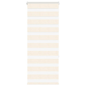 vidaXL Double Roller Blind Marble Beige 65x150 cm Fabric Width 60.9 cm Polyester