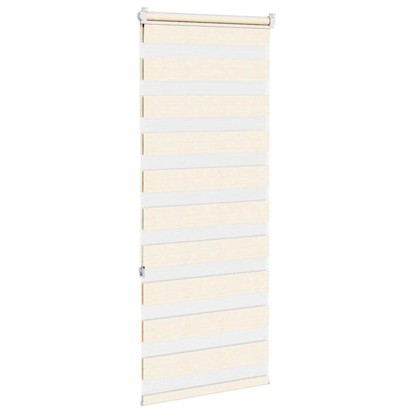 vidaXL Double Roller Blind Marble Beige 65x150 cm Fabric Width 60.9 cm Polyester