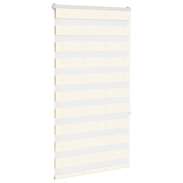 vidaXL Double Roller Blind Marble Beige 75x150 cm Fabric width 70.9 cm Polyester
