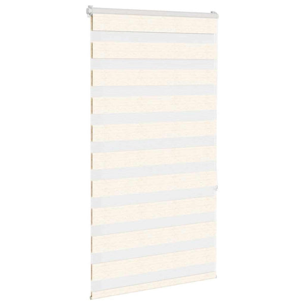 vidaXL Double Roller Blind Marble Beige 90x150 cm Fabric Width 85.9 cm Polyester