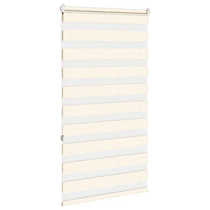 vidaXL Double Roller Blind Marble Beige 90x150 cm Fabric Width 85.9 cm Polyester