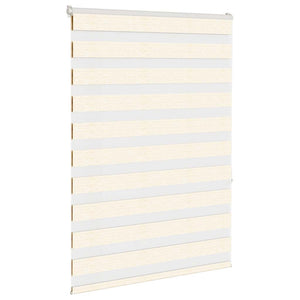 vidaXL Double Roller Blind Marble Beige 95x150 cm Fabric Width 90.9 cm Polyester