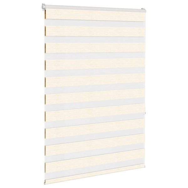 vidaXL Double Roller Blind Marble Beige 105x150cm Fabric Width 100.9 cm Polyester
