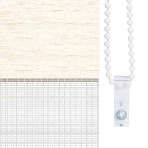 vidaXL Double Roller Blind Marble Beige 115x150cm Fabric width 110.9 cm Polyester
