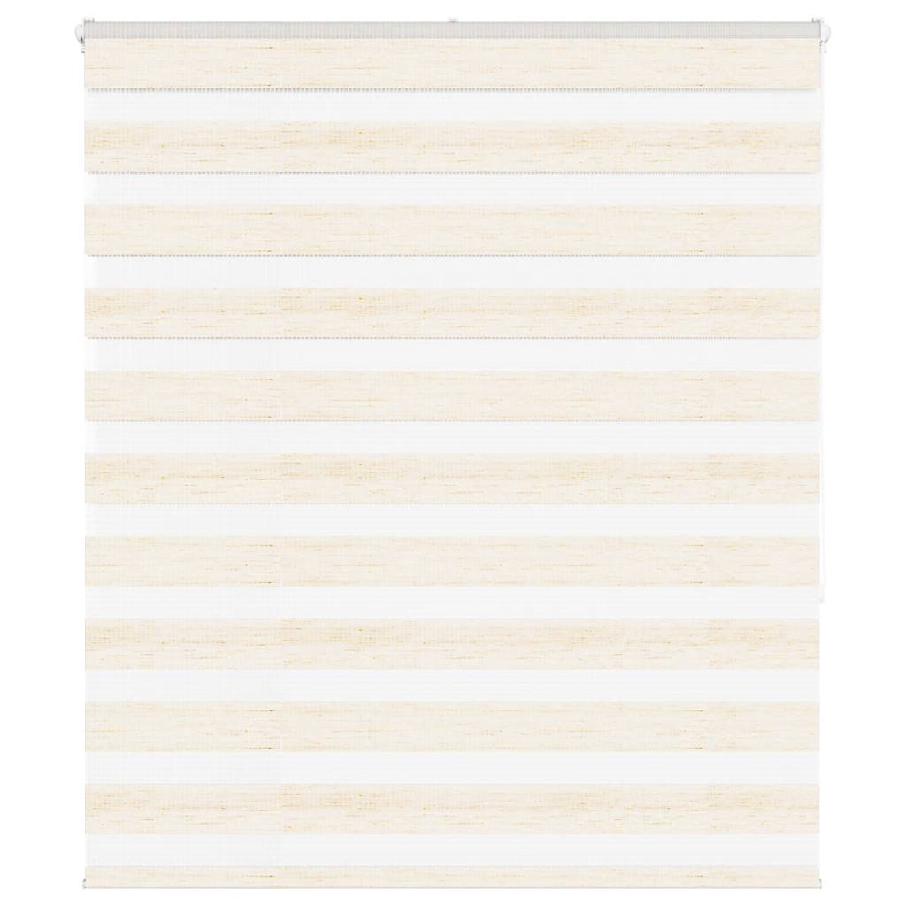 vidaXL Double Roller Blind Marble Beige 130x150cm Fabric Width 125.9 cm Polyester