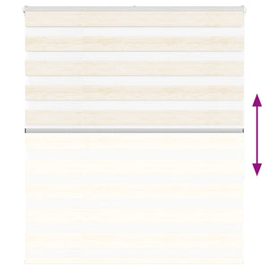 vidaXL Day/Night Blind Marble Beige 135x150cm Fabric width 130.9 cm Polyester