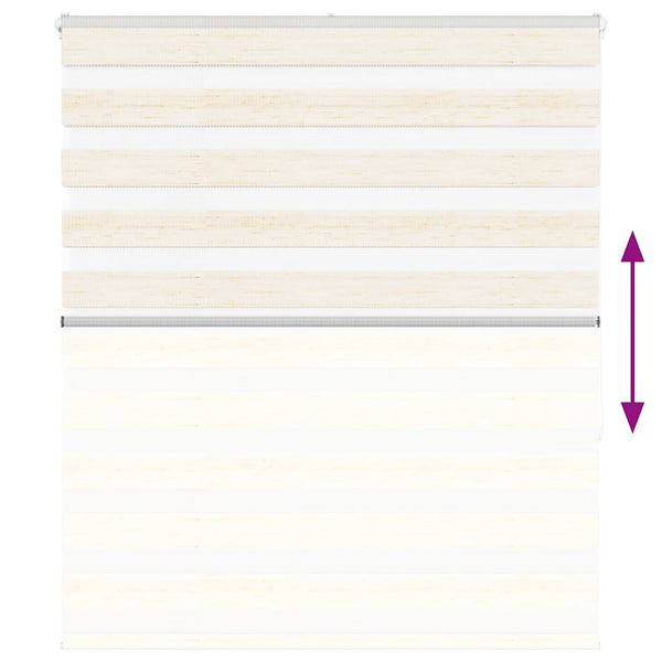 vidaXL Day/Night Blind Marble Beige 135x150cm Fabric width 130.9 cm Polyester