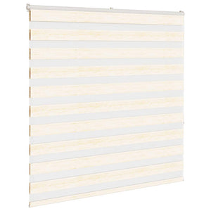vidaXL Double Roller Blind Marble Beige 140x150cm Fabric Width 135.9 cm Polyester