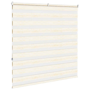 vidaXL Double Roller Blind Marble Beige 145x150cm Fabric Width 140.9 cm Polyester