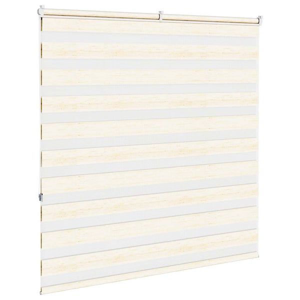 vidaXL Double Roller Blind Marble Beige 145x150cm Fabric Width 140.9 cm Polyester