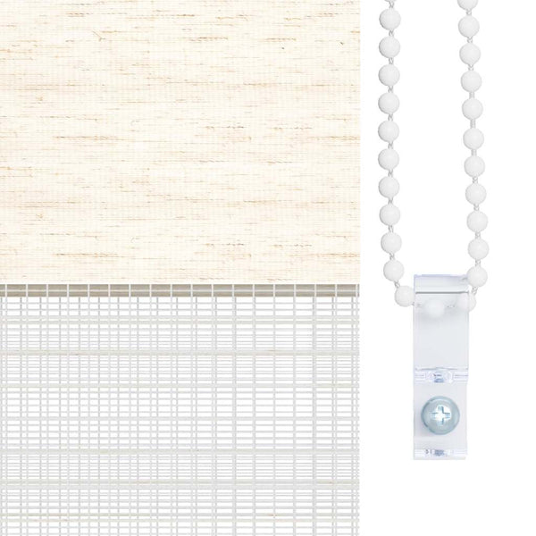 vidaXL Double Roller Blind Marble Beige 155x150cm Fabric width 150.9 cm Polyester
