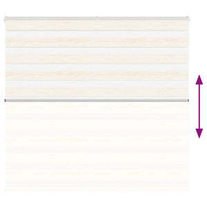 vidaXL Double Roller Blind Marble Beige 160x150cm Fabric width 155.9 cm Polyester
