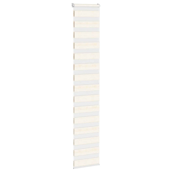 vidaXL Double Roller Blind Marble Beige 40x200 cm Fabric width 35.9 cm Polyester